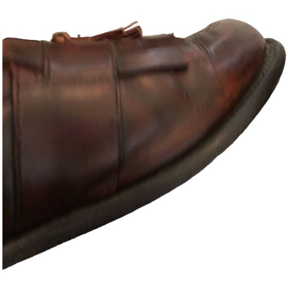 Allen Edmonds Cody Loafers 11.5 Brown Leather Tassel Kiltie Woven Classic Men’s - Picture 5 of 15